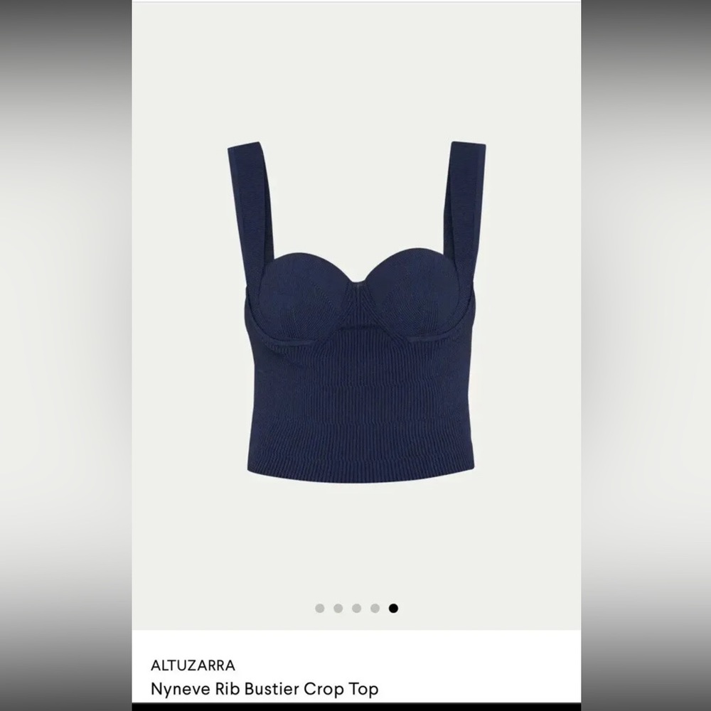 Altuzarra Nyneve Rib Bustier Crop Top. Authentic!!!